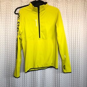 Half zip athletic long sleeve shirt